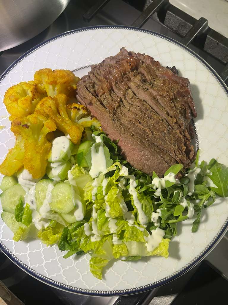 A meal made by a challenge member
